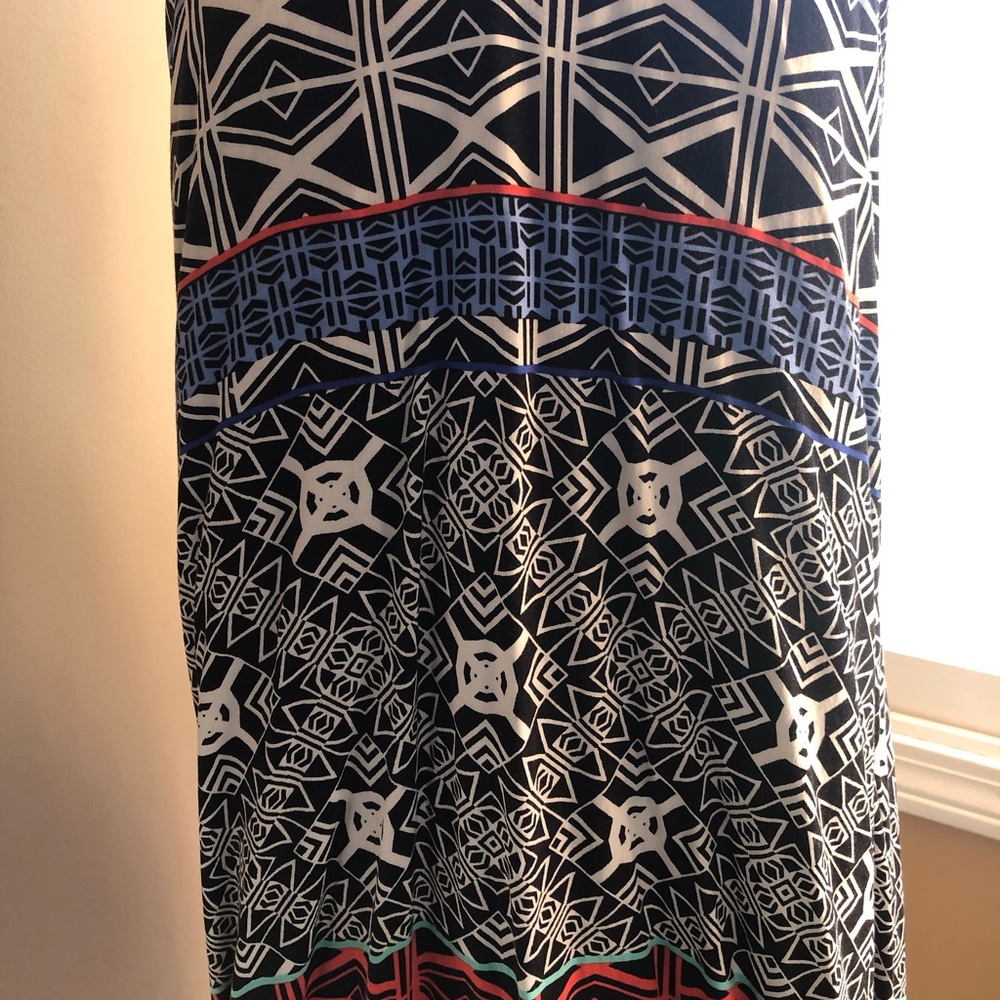 Fun Strap Back Patterned Dress - image 2